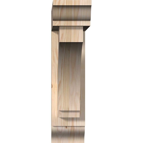 Imperial Traditional Smooth Bracket W/ Offset Brace, Douglas Fir, 5 1/2W X 22D X 22H